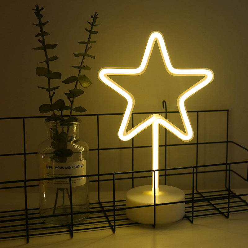 Neon Lights with Round Base