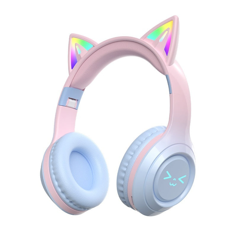 Cute Cat Ear Wireless Bluetooth Headphones